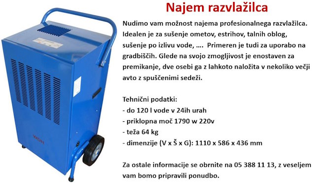 Razvlazilec zraka
